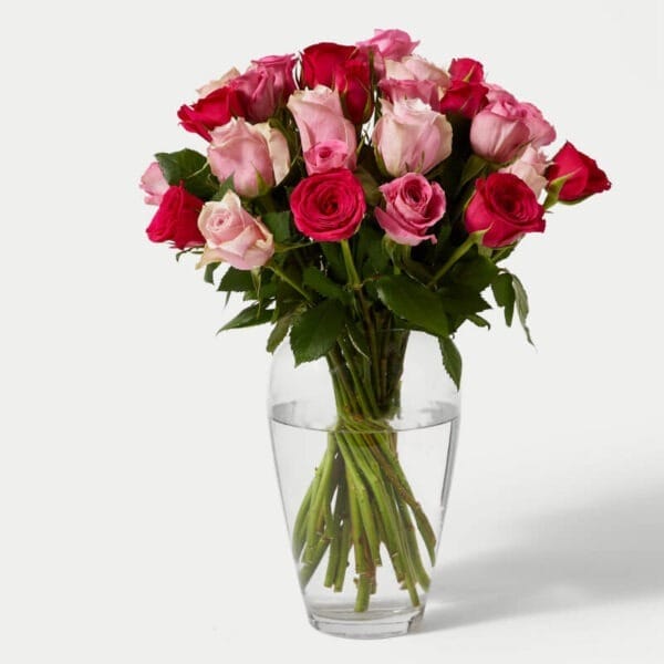 Ramo de abundancia de rosas rosadas | Les Fleurs Madrid