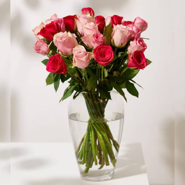 Ramo de abundancia de rosas rosadas - Les Fleurs Madrid