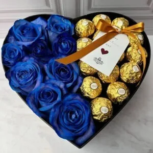 Azul Rey con Bombones | Les Fleurs Madrid